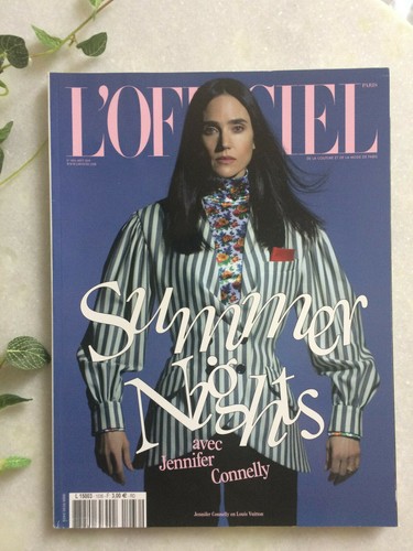 Magazine L'Officiel mode 1036 août 2019 Jennifer Connely Paris mode presse revue - Picture 1 of 3