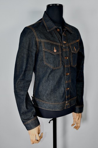Chaqueta de mezclilla orgánica Nudie Jeans NJ3957 Conny Dry para hombre talla M - Imagen 4 de 10