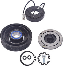 AC Compressor Clutch Kit with Pulley Plate Coil 10S17E for Camry Highlander Sola