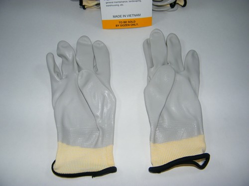 ATLAS 372 SHOWA WORK GLOVES FULLY COATED NITRILE - 12 PAIR ~ SMALL / GRAY - Picture 4 of 9
