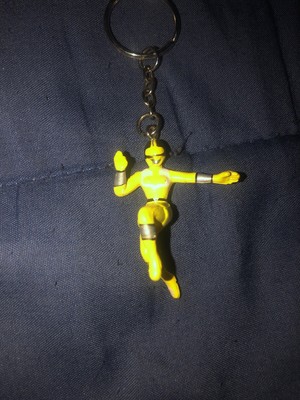 Yellow Ranger Key Chain Power Rangers NEW Mighty Morphin Blind Bag Keychain