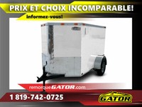 Remorque fermée 5x8 simple essieu Promo / Remorque Gator
