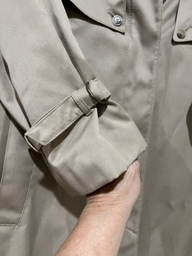 NWOT FORECASTER OF BOSTON SZ 5/6 Khaki Tan Trench Coat w/scarf & Belt Zip Lining - Picture 6 of 9
