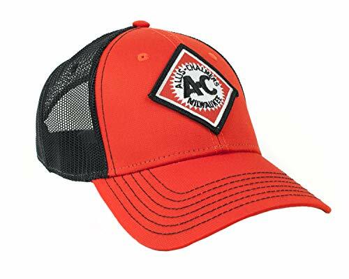 Allis Chalmers Tractor Hat, Orange and Black Mesh, Vintage Logo - 第 1/1 張圖片