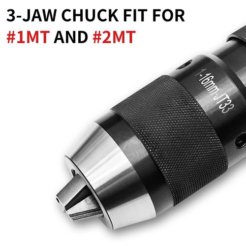 1/32"- 5/8" Heavy Duty Drill Press ChuckMT2-JT33 Drill Chuck ArborKeyless JT3... - Picture 4 of 8