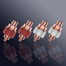 4pcs Viborg High End Pure Copper Female RCA Jack Socket Connector HiFi Audio DIY