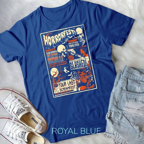 Camiseta unisex de colección póster de película de terror antaño Halloween - Imagen 7 de 11
