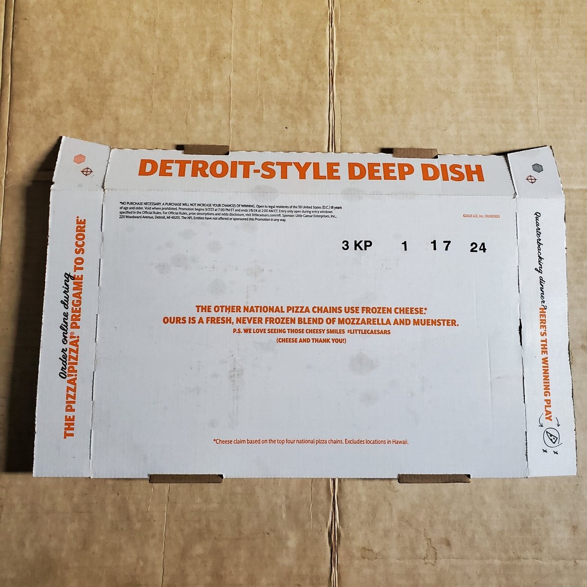 DISH LABEL IN POSSIBL 激レア　未開封　DLIP Little Caesars Deep Dish Limited Edition Superbowl 57 NFL Box 2023