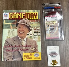 Washington Redskins- Jack Kent Cooke Stadium Inaugural Game Set Ticket Program