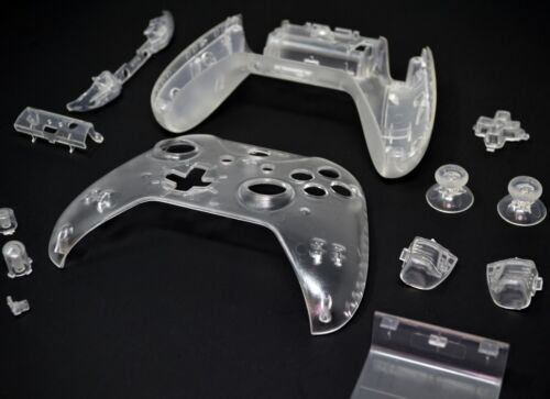 Xbox One S Controller Custom Clear Shell with Buttons Kit Parts Housing Mod - Picture 14 of 15