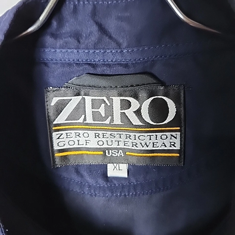 Zero Restriction Men XL Golf Outerwear Microfiber Sport Pullover Blue Vest - Image 3 of 4