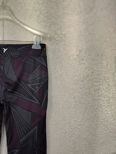 Old Navy Active Girls Leggings Extra Large Black Geometric Poly B Yoga Active - Picture 14 of 19