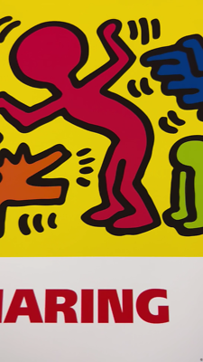 Untitled, 1987 by Keith Haring 2016 Art Print Poster Dancing
