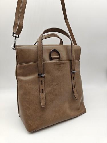 Mochila de Mano Calvin Klein Aurora Convertible de Cuero Sintético - Marrón/Topo - Imagen 5 de 16
