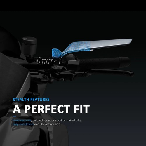Adjustable Rotatable Rearview Mirror For Kawasaki Z900/Z1000 ABS/Z800 2012 -2023 - Bild 5 von 9