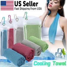 4 Packs Cooling Towel Ice Towel Neck Wrap for Sports Running Jogging Gym Fitness