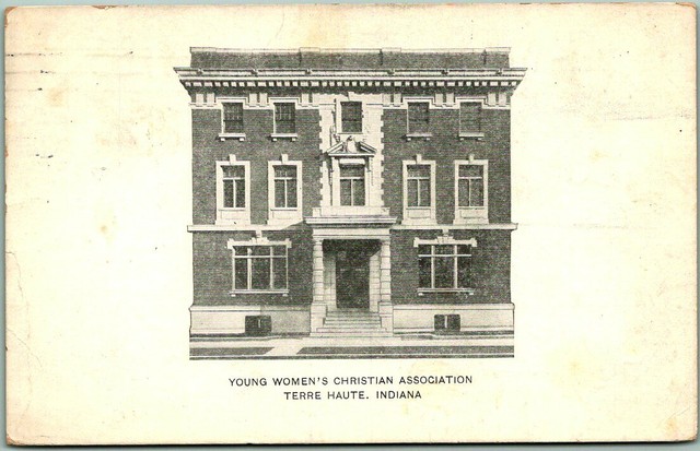 1909 Terre Haute Indiana Postcard Young Women s 