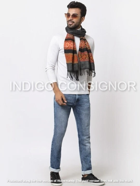 Mens Womens 100% Cashmere Scarves Indian Wool Shawl Wrap Paisley Scarf Mufflers
Opens in a new windo