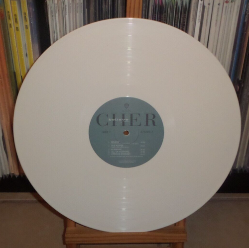 CHER BELIEVE WHITE LP STRONG ENOUGH ALL OR NOTHING DOV'E L'AMORE WE ALL SLEEP - Picture 9 of 11