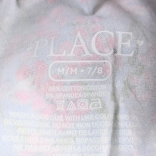 The Children's Place Girl's Medium (7/8) Gray & Blue Floral 2 Pack Leggings NWT - Picture 4 of 5