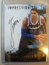 2014-15 PANINI COURT KINGS IMPRESSIONIST INK /99 PISTONS AUTO TOBIAS HARRIS