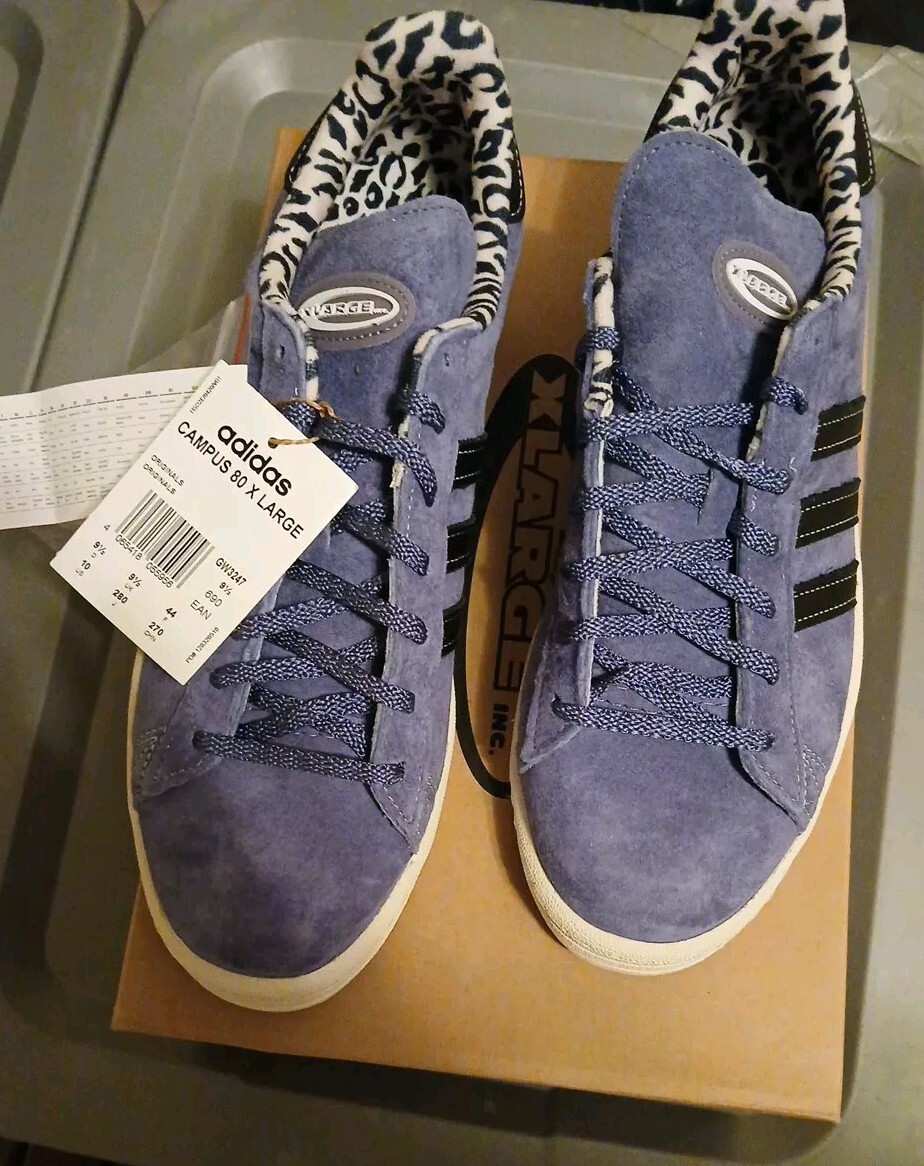 Size 10 - adidas XLARGE x Campus 80s Orbit Violet | eBay