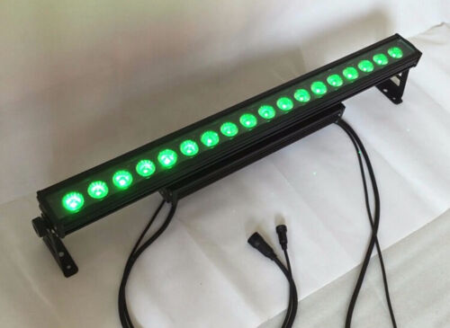 2pc DMX Wall Washer Light Bar 18 LED RGBWA UV 6 In 1 Stage Wash Light Live Show - Picture 4 of 5