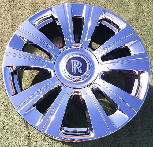 Factory Rolls Royce Cullinan Center Cap Chrome Genuine OEM Wheel Phantom Ghost - Picture 4 of 13