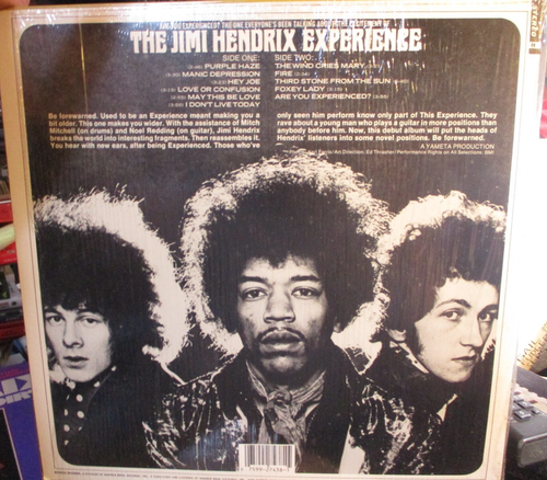 1986 Issue JIMI HENDRIX EXPERIENCE Are You Experienced LP Reprise 6261 Shrink NM - Picture 3 of 3