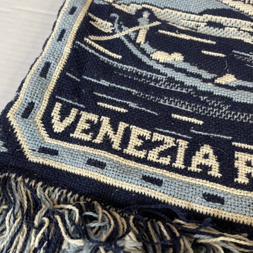 Vtg Venezia Italy Knit Bag Crossbody Purse Handmade Souvenir Blue - Picture 3 of 7