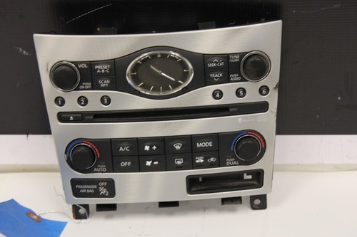 2007 INFINITI G35 SEDAN RADIO FACE PLATE AC CONTROLS HVAC OEM - Picture 2 of 15