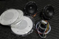 (3) Lowell JR410-T72 4" Commercial 70V/100V 15w Ceiling Speakers NEW!
