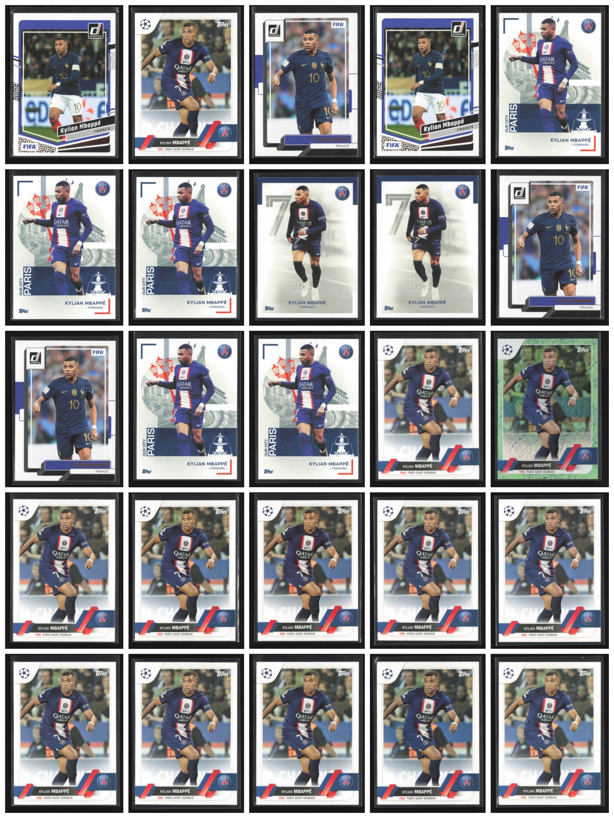 Kylian Mbappe 2023-24 Panini Donruss Soccer Optic 50 Cards Lots [som1