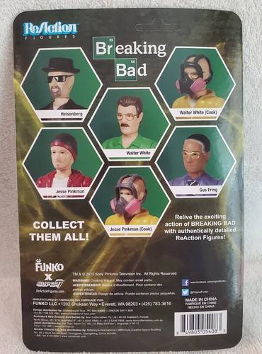 Reaction Figures Funko X Super 7 Action Figure Breaking Bad Heisenberg Unpunched - Picture 3 of 4