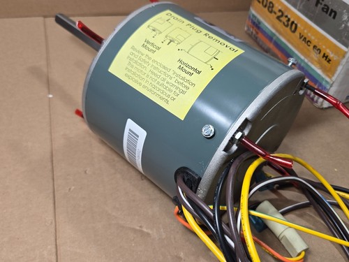OEM WG840459 Condenser Fan Motor, 1/3, 1/4, 1/5, 1/6, 1/8 HP, 203-230V, 825 RPM - Picture 9 of 18
