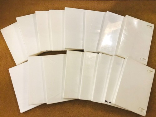 Lot 10 Empty Blank Standard Size "White" DVD Replacement Case w/Clear Sleeve - Picture 1 of 8