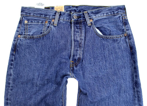 NEW NWT LEVI'S 501 MEN'S ORIGINAL FIT STRAIGHT LEG JEANS BUTTON FLY 501-0193 - Picture 2 of 4