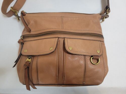Fossil Crossbody Purse Boho Bag Zip Closure - Picture 2 of 23