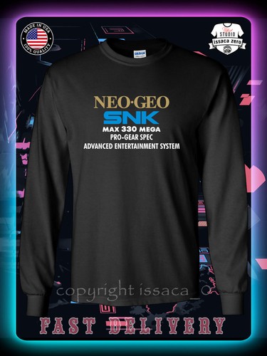 SNK Neo Geo MAX 330 Mega Pro Spec Men's Long Sleeve T-Shirt American issaca Tees - Picture 1 of 14