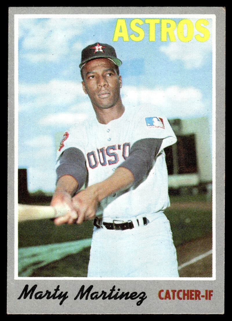 1970 Topps Baseball Card Marty Martinez Houston Astros #126 EX-MT