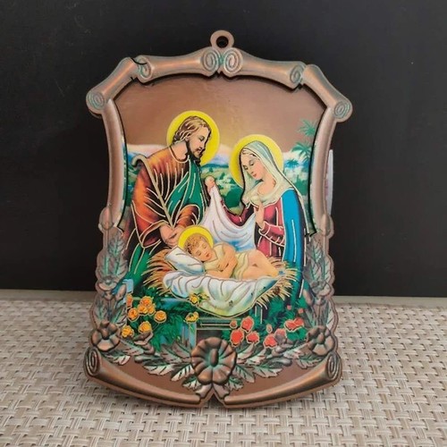 Reliquias católicas cristianas icono de madera Jesús Sagrado Corazón Virgen María estatuas - Imagen 9 de 33