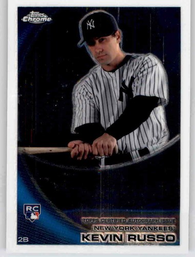 2010 Topps Chrome Auto Kevin Russo Rookie RC Autograph Signed AU Yankees #196 - Picture 1 of 2