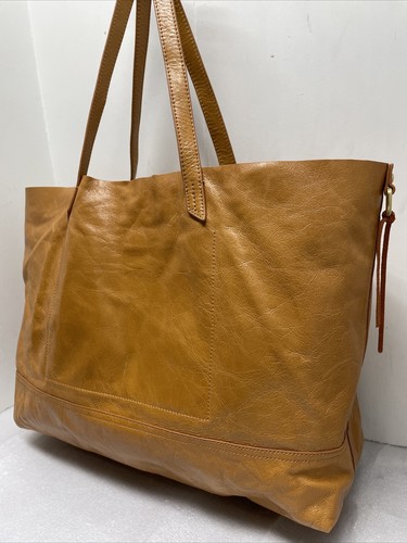 HOBO "Journey" Leather Applique Stitched Floral East West Tote Bag Purse Earth - Picture 8 of 16