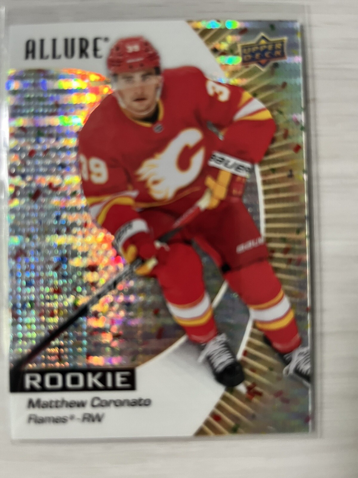 2023-24 Upper Deck Allure Matthew Coronato Gold Glitter Bomb /199