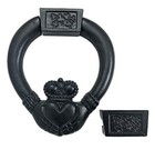 Stile Antico Ghisa Porta Battente Nero Polvere Rivestito Vintage Finitura