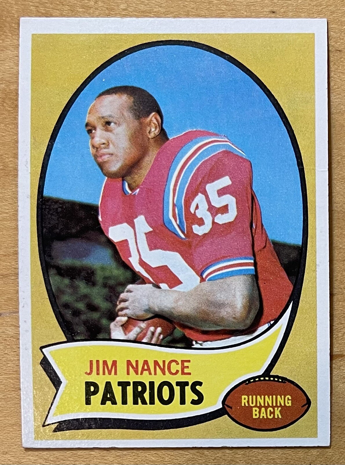 Jim Nance 1970 Topps Football #60 New England Patriots VG