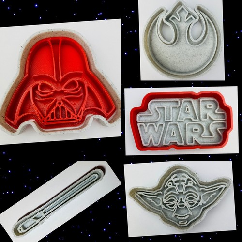 Set Of 5 Star Wars Cookie Cutters - Picture 1 of 12