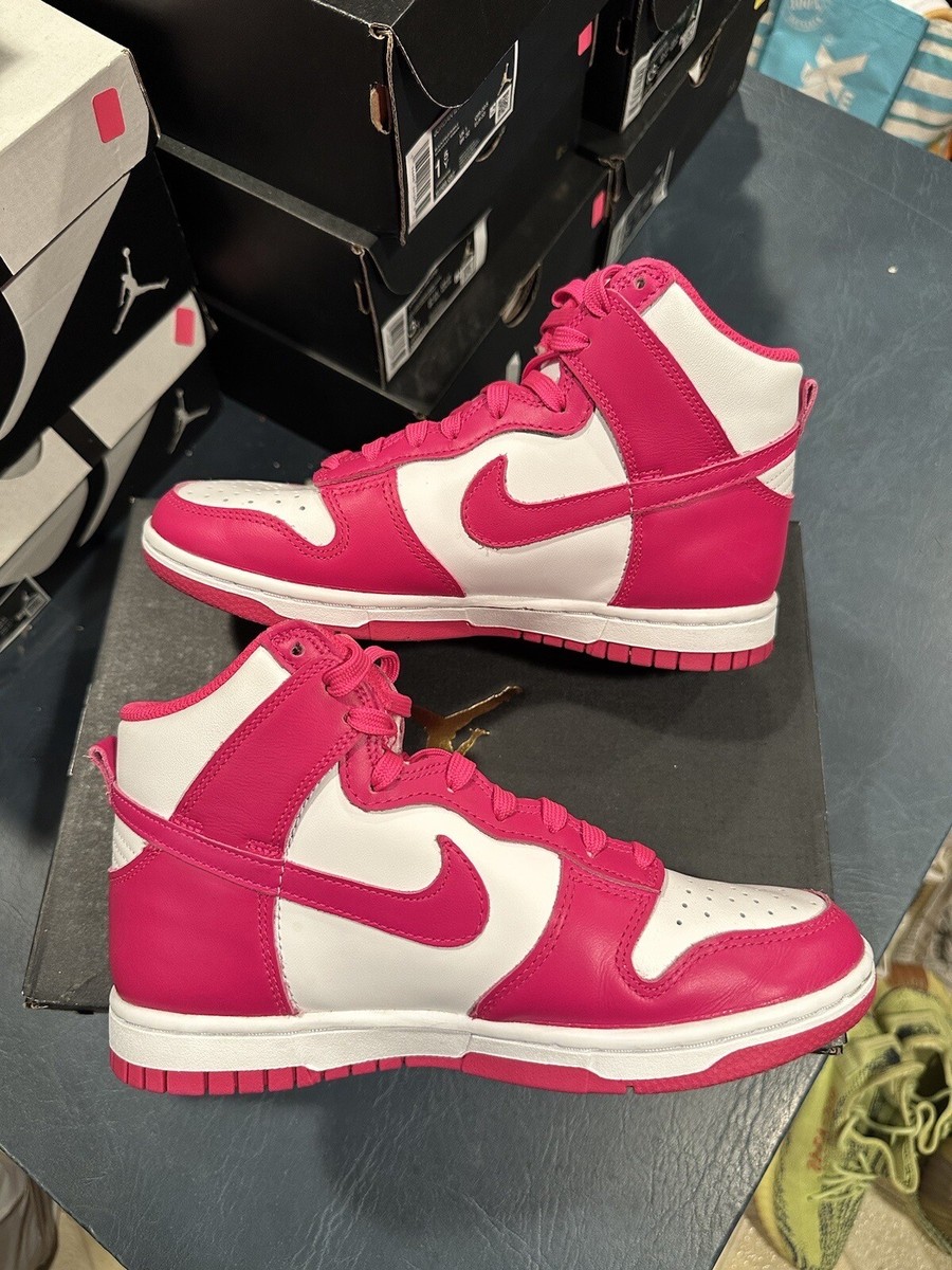 Size 6W - Women's Nike Dunk High Pink Prime White DD1869-110 100