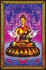 Buddha Non-Flocked Blacklight Poster 24-by-36 Inches