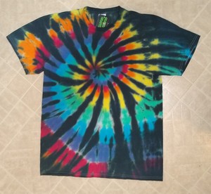 black tie dye tee